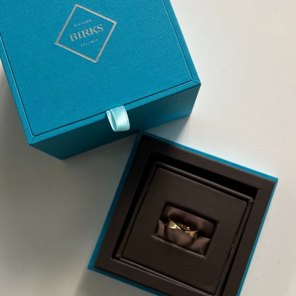 BIRKS - YELLOW GOLD OPEN RING - Picture 4 of 9